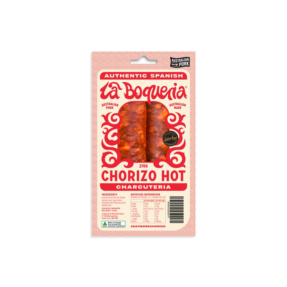CHORIZO HOT (AUST) 2PK