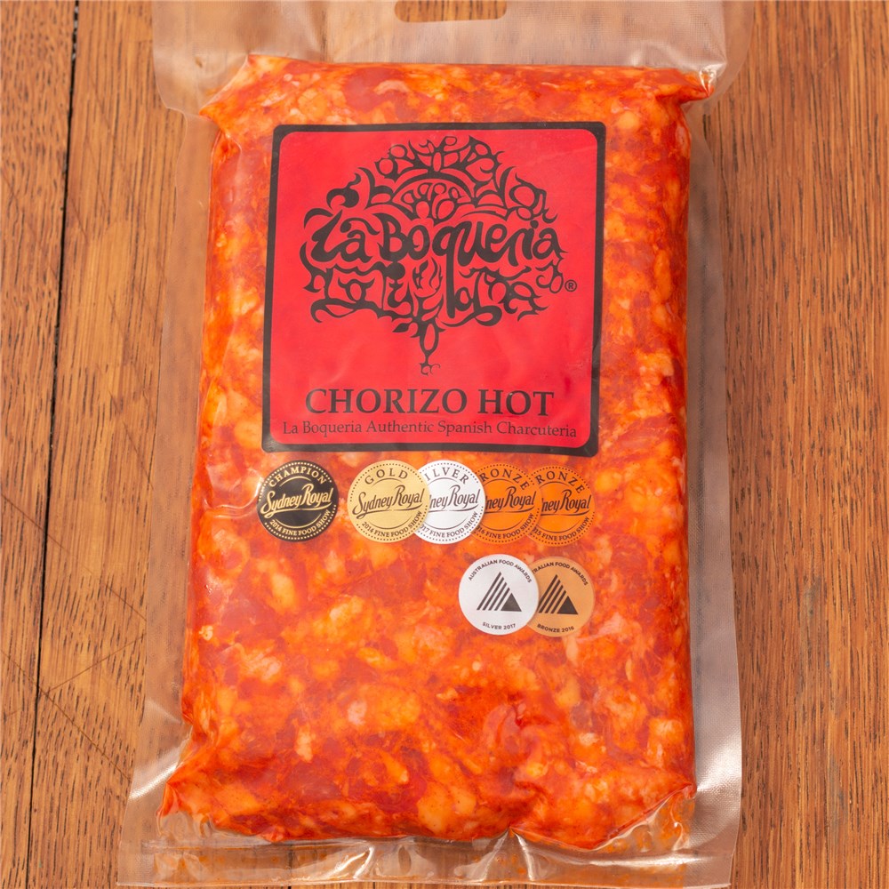 SKINLESS CHORIZO MINCE HOT (AUST) 5KG