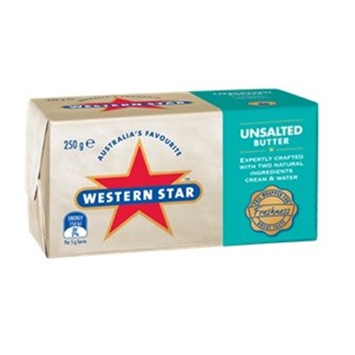 BUTTER UNSALTED 250G