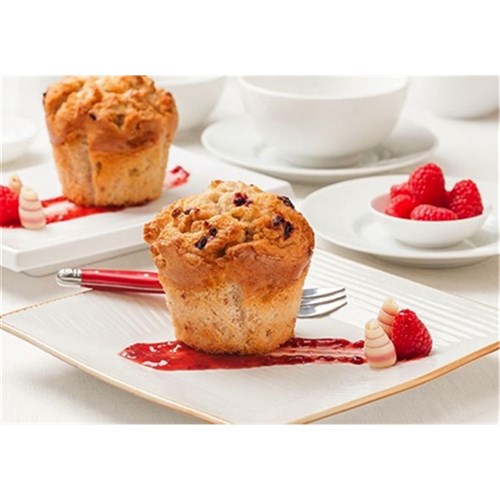 RASPBERRY & WHITE CHOC MUFFIN 6
