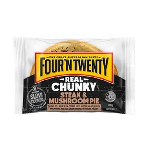 CHUNKY ANGUS BEEF  & MUSHROOM PIE FNT 12X200G