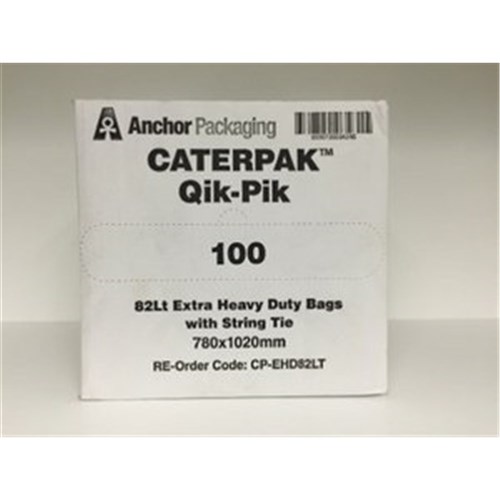 GARBAGE BAG EXTRA HEAVY DUTY QIK PIK 82LT 100
