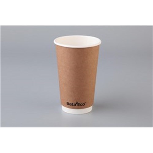 BROWN KRAFT CUP DOUBLE WALL 16OZ X 25