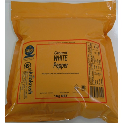 GROUND WHITE PEPPER 1KG 