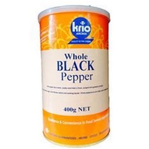 WHOLE BLACK PEPPERCORN 400G