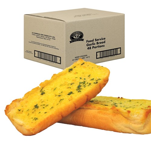 GARLIC BREAD LOAF LA FAMIGLIA X 48