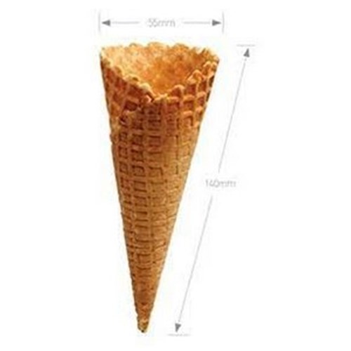 WAFFLE CONES - NATURAL - SIZE B/312 PIECES