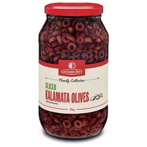OLIVES KALAMATTA SLICED JAR 2KG