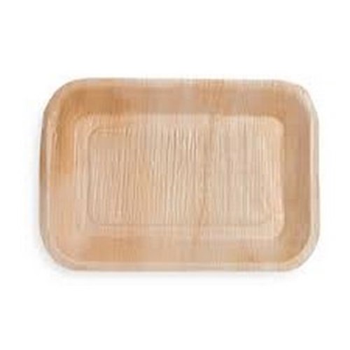 PALM LEAF PLATE RECTANGLE 260X110MM  /25