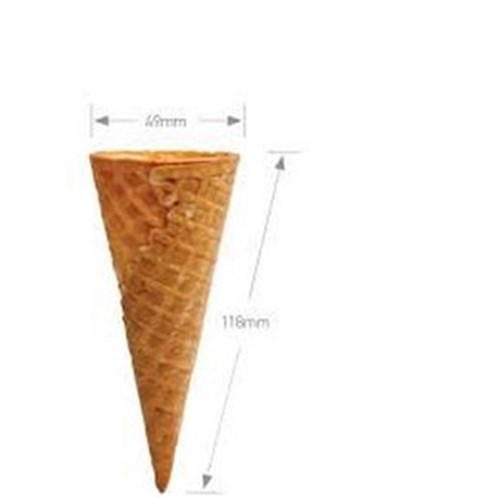 WAFFLE CONES - NATURAL - SIZE C/240 PIECES