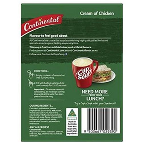CUP A SOUP CREAM OF CHICKEN CONTINENTAL(7X55G)