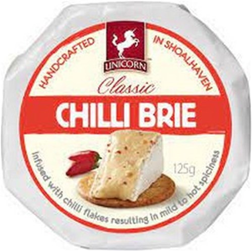 UNICORN CHILLI BRIE 125G