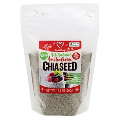 AUSTRALIAN WHITE CHIA SEEDS 500G