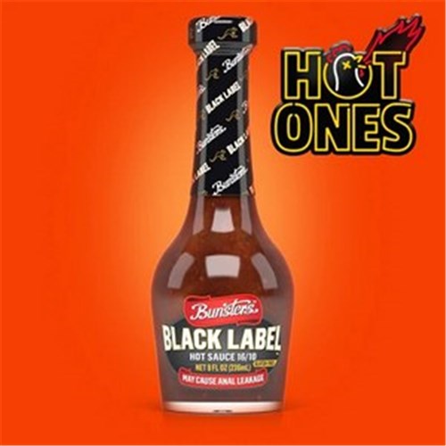 BLACK LABEL HOT SAUCE HEAT 16/10 236ML