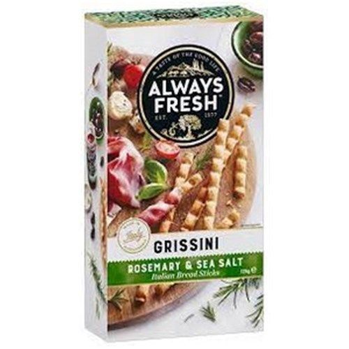 GRISSINI - ROSEMARY & SEA SALT  125G