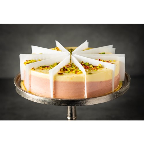 VANILLA RASPBERRY CAKE PRE SLICED